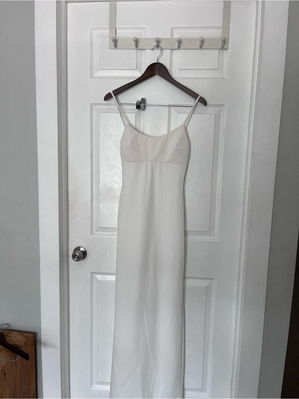 Lulu's White Slim Slip Wedding Dress